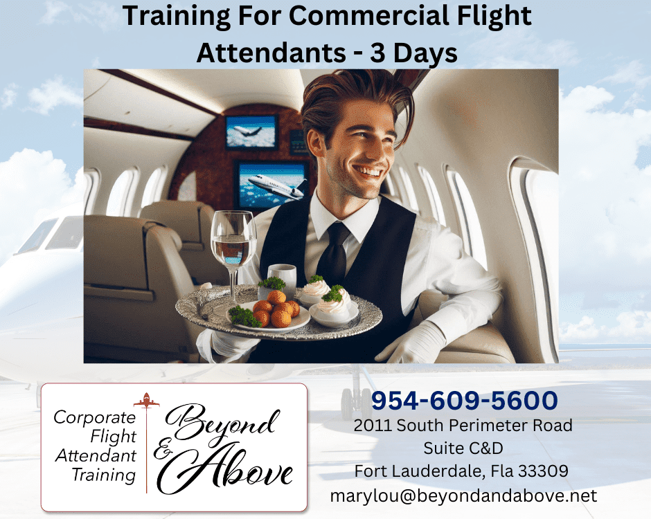 become a corporate flight attendant