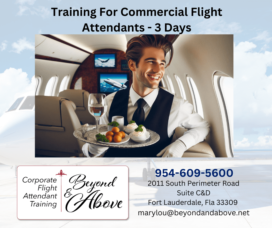 become a corporate flight attendant